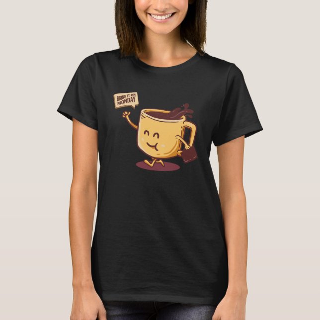 Coffee Barista Coffee Drinker T Shirt (Framsida)