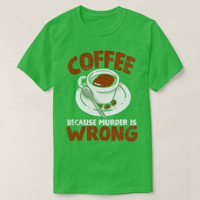 Coffee Barista Coffee Drinker T Shirt (Design framsida)