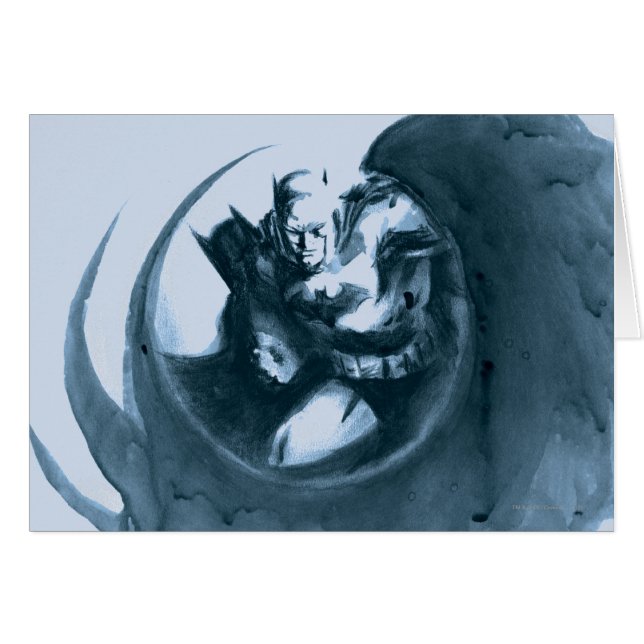 Coffee Batman Hälsningskort (Framsidan Horizontal)