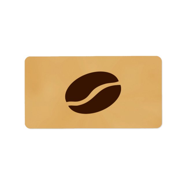 Coffee Bean Adressetikett (Framsidan)