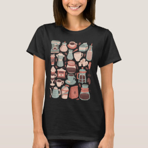 Coffee Bean Barista Cappuccino Latte Macchiato Cof T Shirt