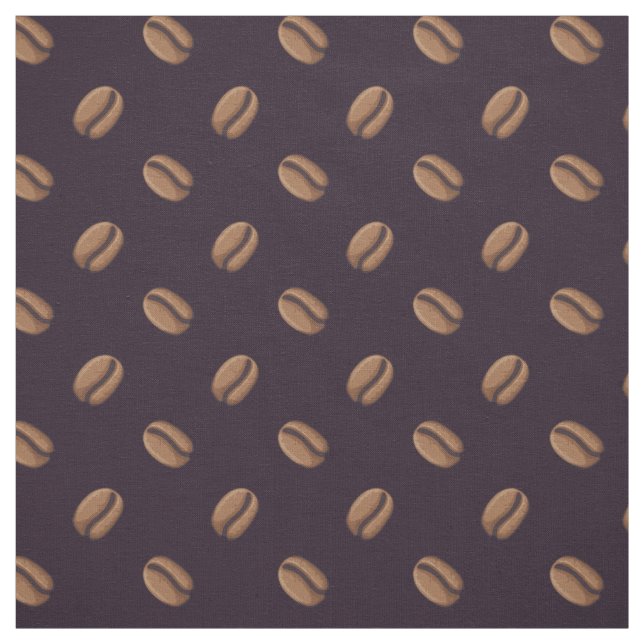 Coffee Bean Icon Mönster Tyg (Provkarta)