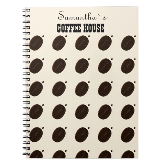 Coffee Bean Märkesverksamhet Professionell  Anteckningsbok (Framsidan)