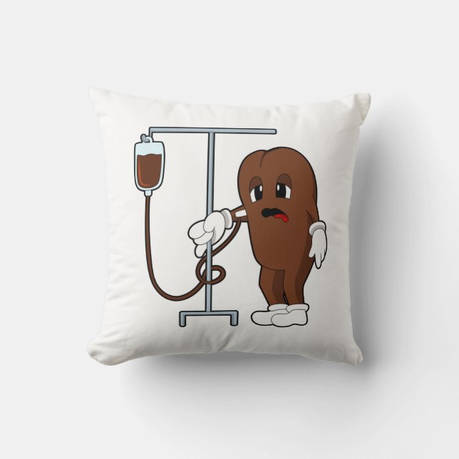 Coffee bean with Coffee pot Kudde (Framsida)