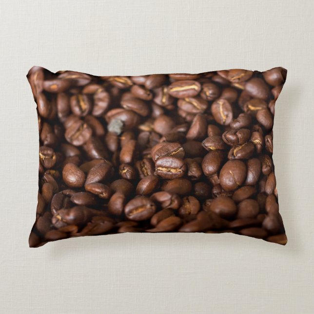 Coffee Beans Backgroundabstract, aroma, background Prydnadskudde (Framsidan)