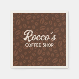 Coffee Beans Brown Napkin Pappersservett