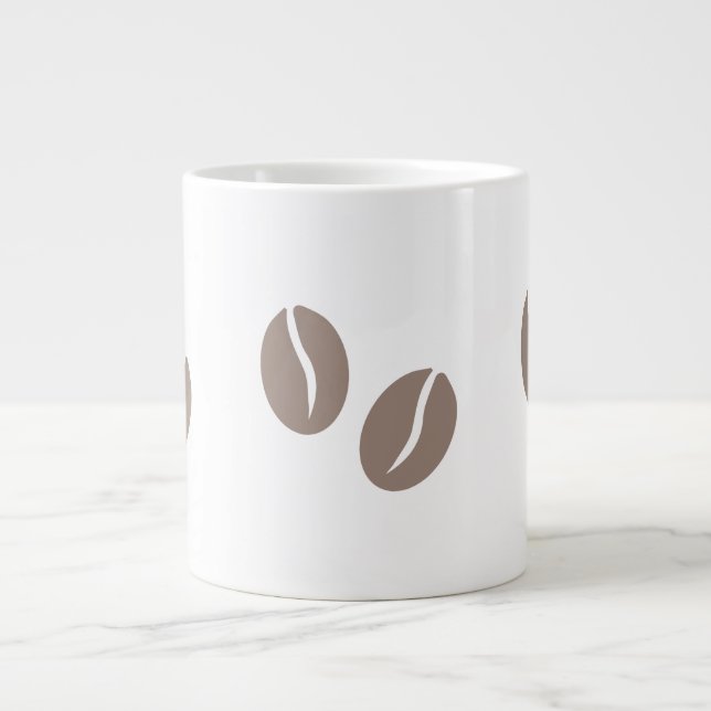 Coffee Beans Duo Art Jumbo Mugg (Framsidan)