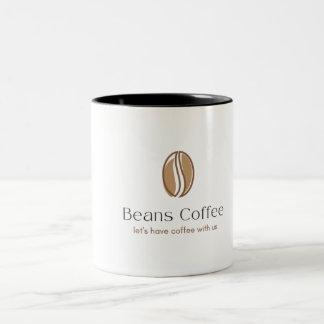 Coffee Beans Mug – Let’s Have a Coffee With Us Två-Tonad Mugg
