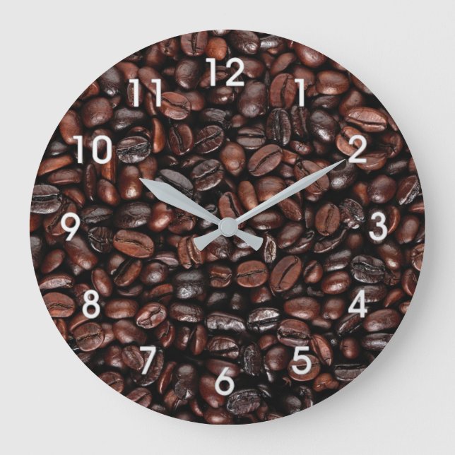 COFFEE BEANS WALL CLOCK STOR KLOCKA (Framsida)