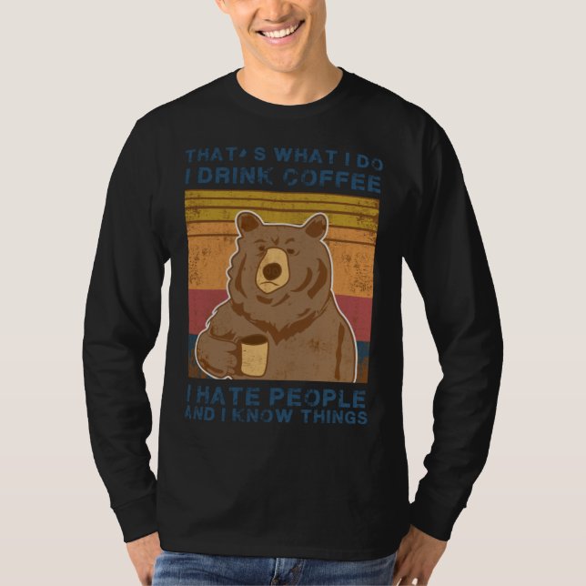 Coffee bear t shirt (Framsida)