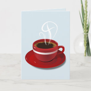 COFFEE BIRTHDAY KÄRLEK DU GREETCARD TACK KORT