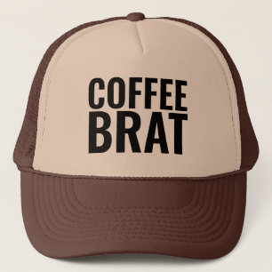 COFFEE BRAT CAP HAT KEPS