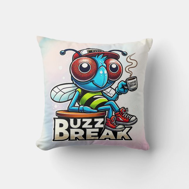 Coffee Break Buzz Kudde (Framsida)