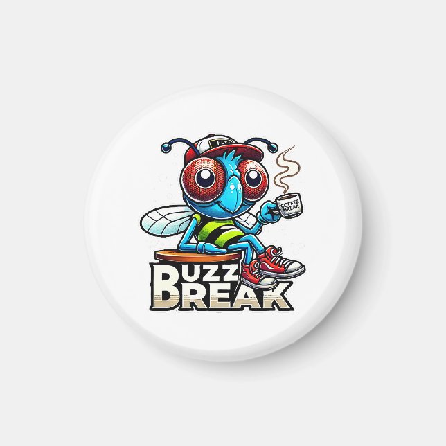 Coffee Break Buzz Magnet (Framsidan)
