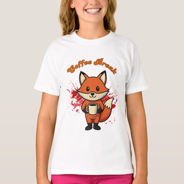 Coffee Break Design T Shirt (Framsida)