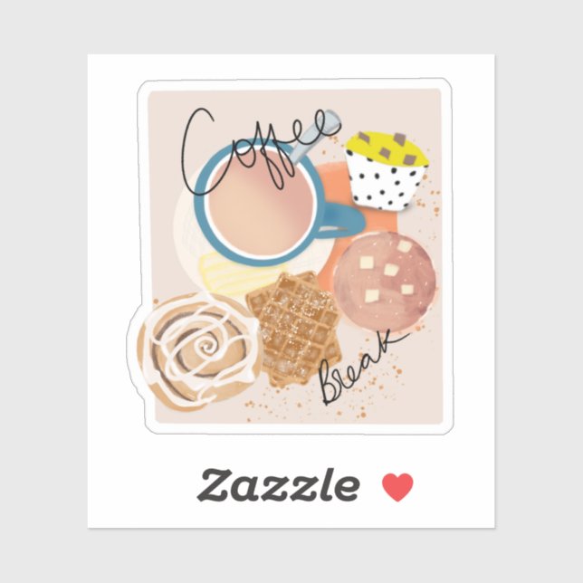 Coffee Break Klistermärken (Ark)