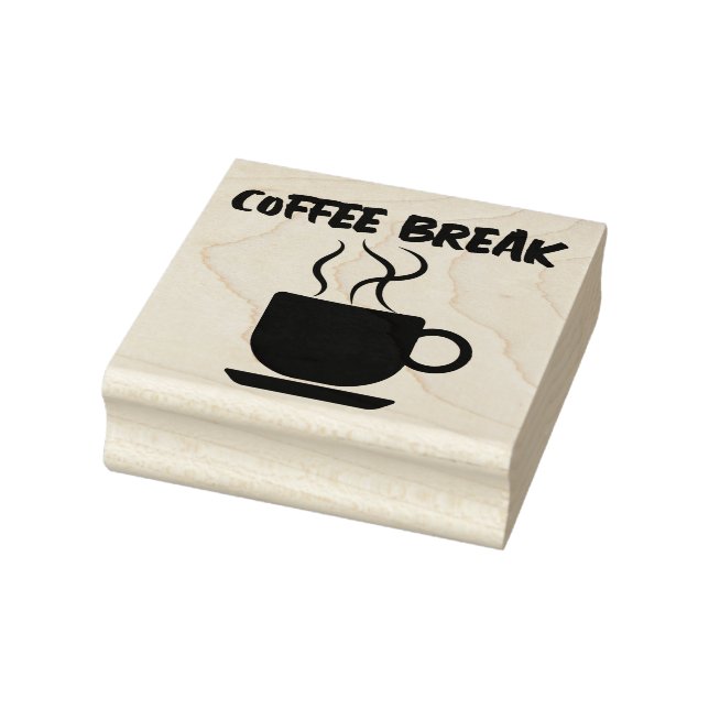 COFFEE BREAK KOPP GUBBER FRIMÄRKE STÄMPEL (Stämpel)