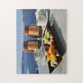 Coffee, breakfast, and a view Puzzle Pussel