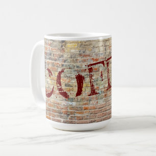 Coffee Brick Wall Graffiti Art Mugg Kopp