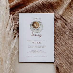 Coffee Bridal Shower Invitation Inbjudningar