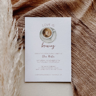 Coffee Bridal Shower Invitation Inbjudningar