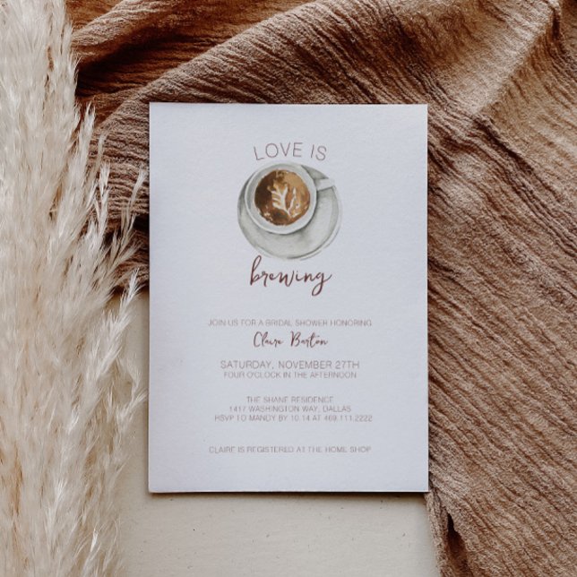 Coffee Bridal Shower Invitation Inbjudningar (Skapare uppladdad)