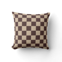 Coffee Brown Checkerboard