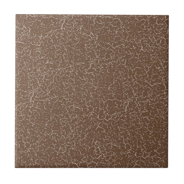 Coffee Brown Crackle Glaze Solid Colour Tile Kakelplatta (Framsidan)