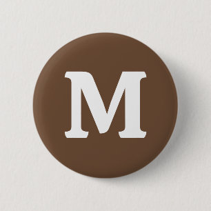Coffee Brown Solid Färg Knapp