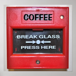 COFFEE BRRE ALARM POSTER