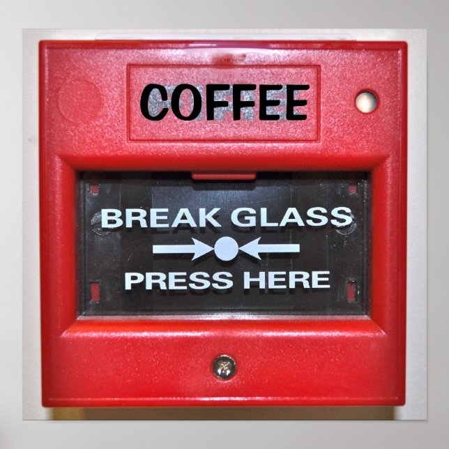 COFFEE BRRE ALARM POSTER (Framsidan)