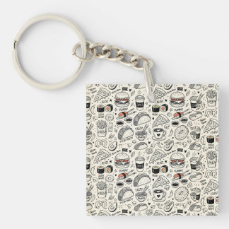 Coffee & Café Doodle Pattern –Cute Hand Drawn Food