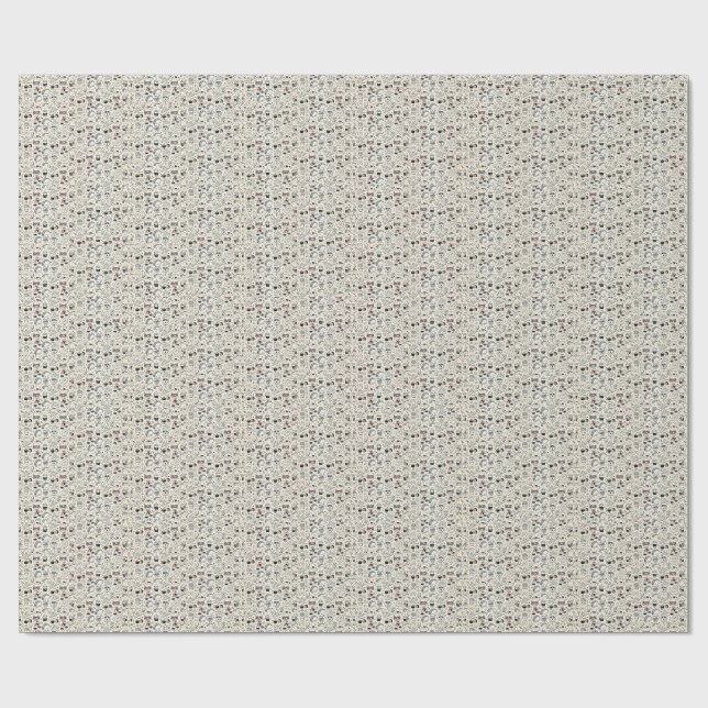 Coffee & Café Doodle Pattern –Cute Hand Drawn Food Presentpapper (Platt)
