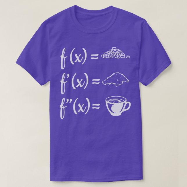 Coffee Calus-lärarpresenter för matematiklärarpres T Shirt (Design framsida)