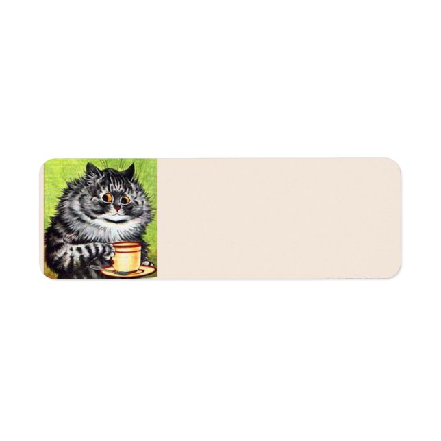 COFFEE CAT-PERSONLIGENS RETURETIKETTER RETURADRESS ETIKETT (Framsidan)