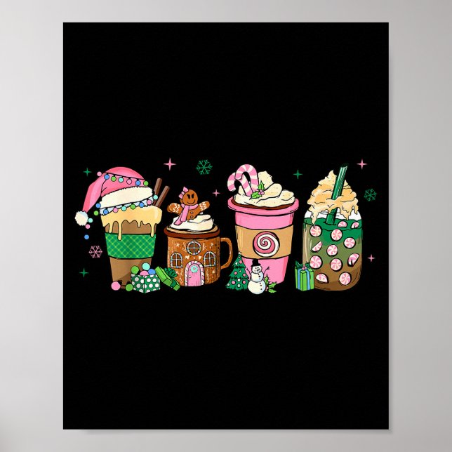 Coffee Christmas Gingerbread Nk Women Latte Cozy W Poster (Framsidan)