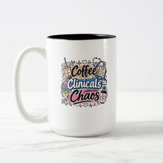Coffee Clinicals Kaos – Sjuksköterskestudent & Fra Två-Tonad Mugg