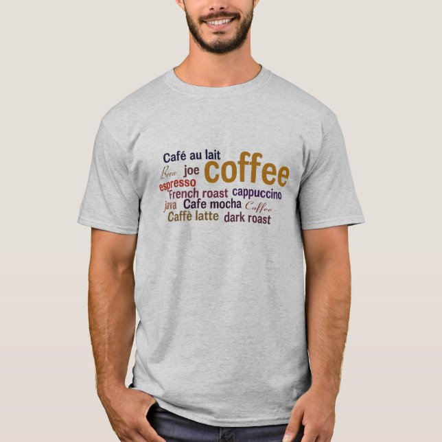 Coffee Cloud T Shirt (Framsida)