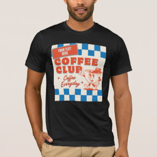 Coffee Club serie – älskvärd anpassad kaffebögare T Shirt