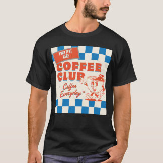 Coffee Club serie – Bedårande anpassad kaffekärlek T Shirt