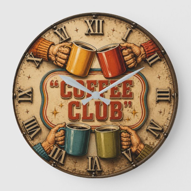 Coffee Club Stor Klocka (Framsida)