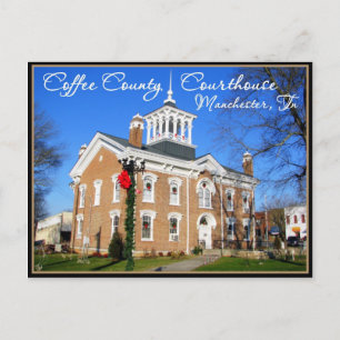 Coffee County Domstol - Manchester, TN Helg Vykort