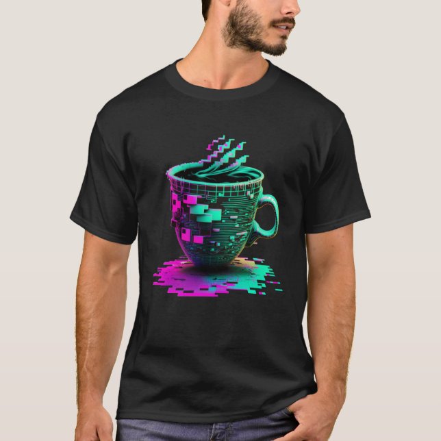 Coffee Cup 10 T Shirt (Framsida)
