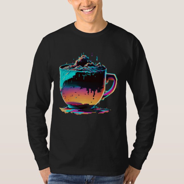 Coffee Cup 8 T Shirt (Framsida)