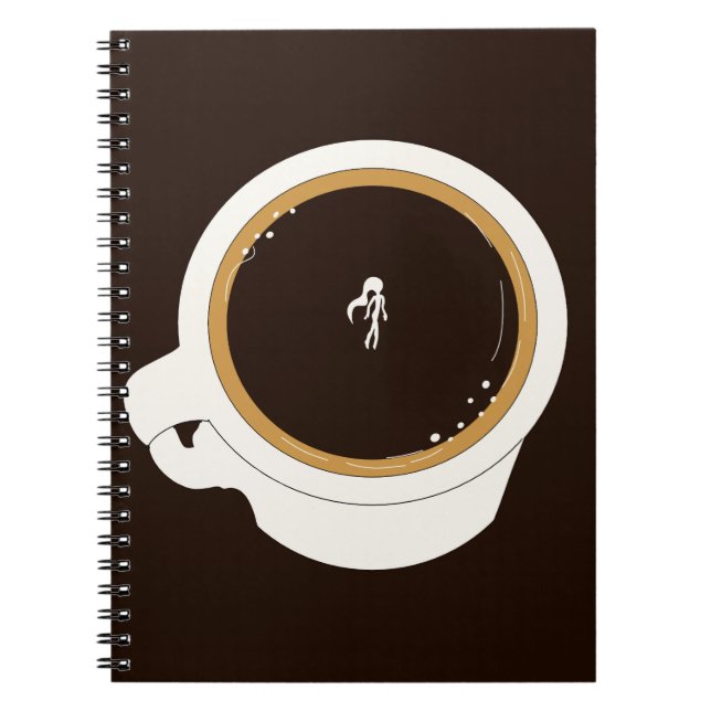 Coffee Cup Diver Anteckningsbok (Framsidan)