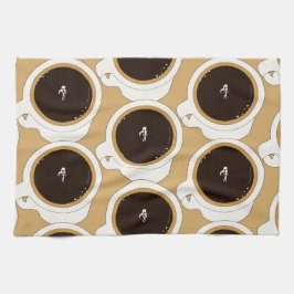 Coffee Cup Diver Kökshandduk