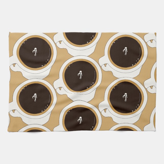 Coffee Cup Diver Kökshandduk (Horisontell)