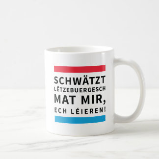 Coffee Cup for People who Learn Luxembourgish Kaffemugg