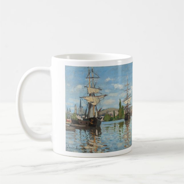 coffee cup gallery art, ships riding on the seine kaffemugg (Vänster)