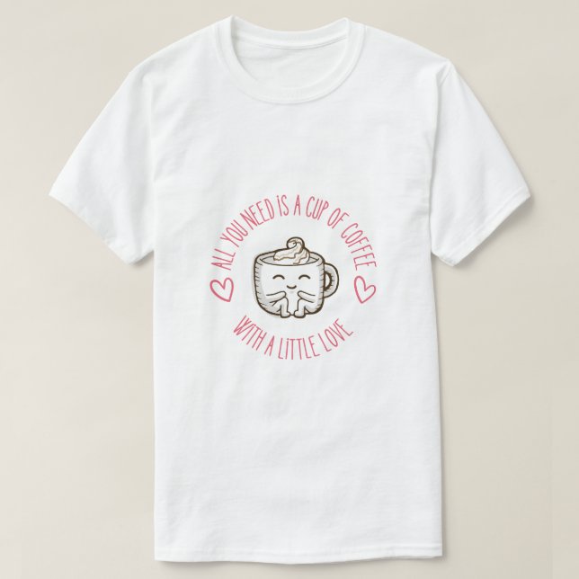 Coffee cup t shirt (Design framsida)
